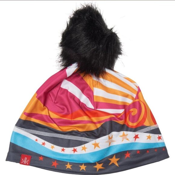 NWT Krimson Klover Hat BEANIE Dream On Apres Ski Removable Faux Fur Pom Multi - Picture 12 of 12